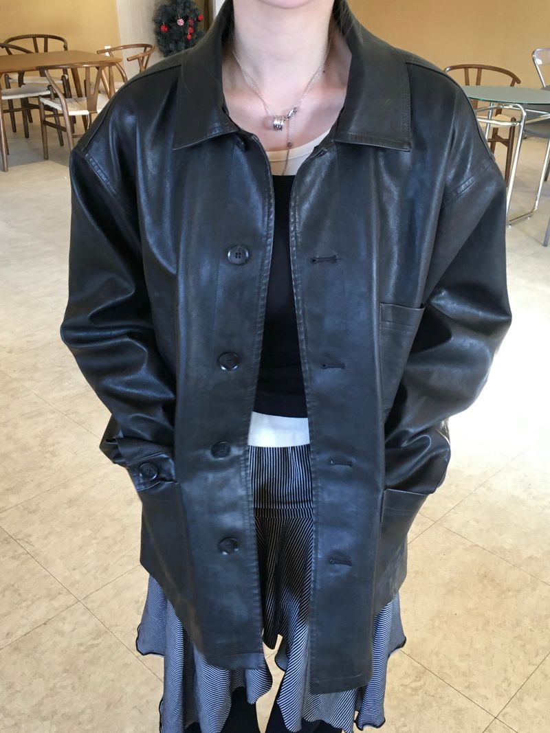 Dusty Leather Overwork Jacket (2c)
