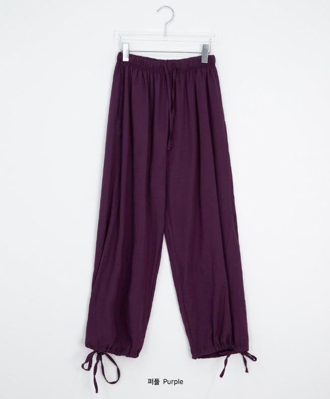 Rooney Linen String Wide Harem Pants