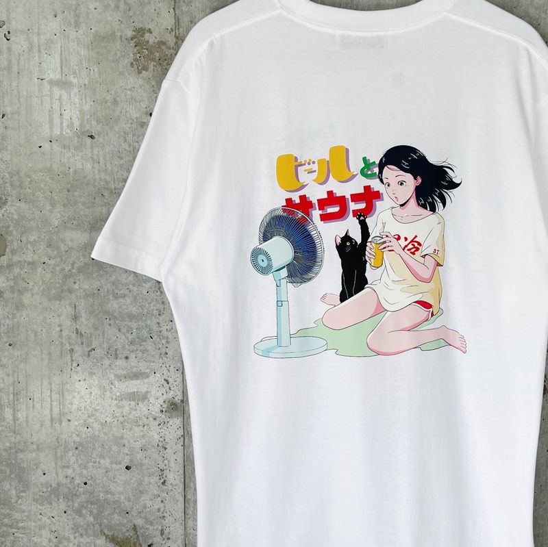 chao!×ふくだ ビールとサウナ®刺繍コラボTshirt