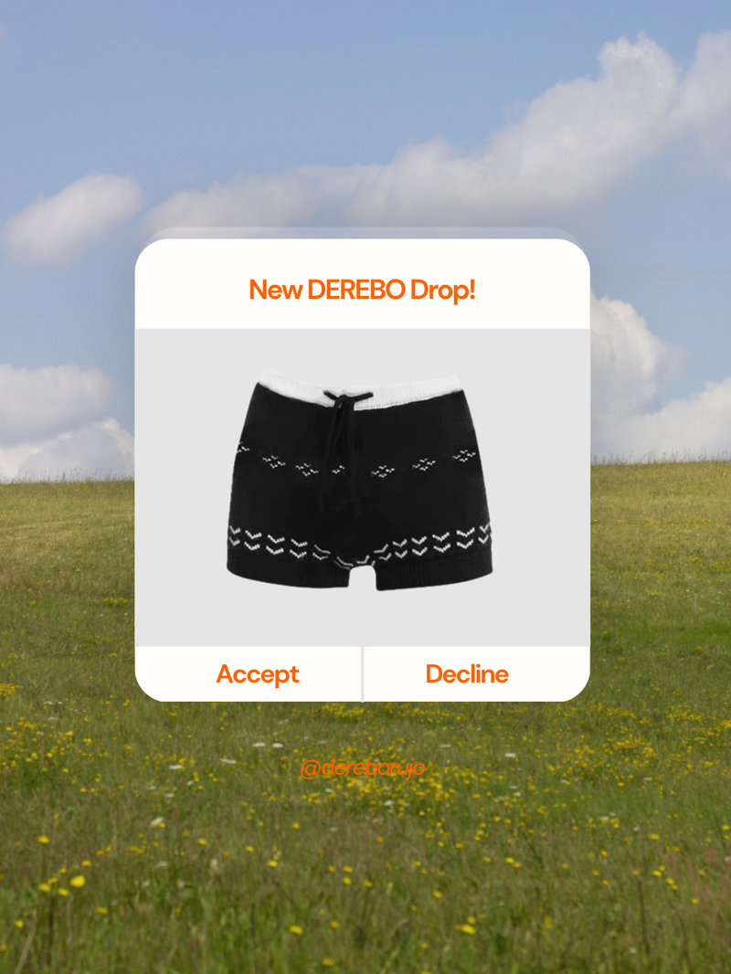 Graphic Knit Shorts