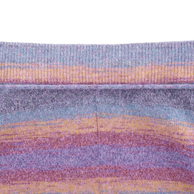 PASTEL GRADATION LONG SKIRT - PURPLE