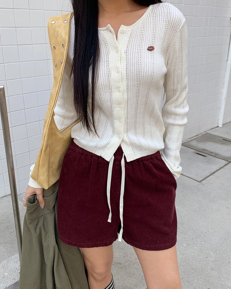 [ORIGINAL] REESE PUNCHING LONG SLEEVE CARDIGAN