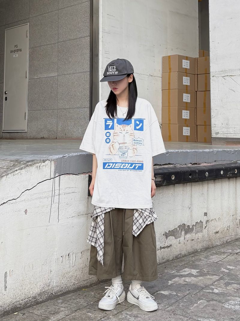 check layered cotton shorts