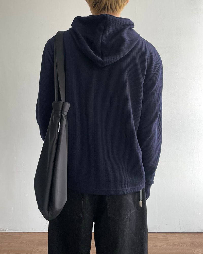 Polz Rib Henley Hoodie