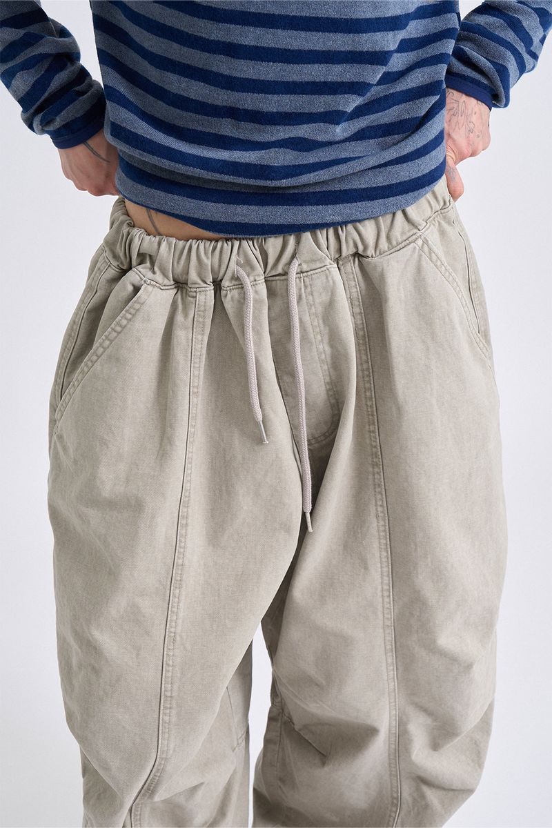 Dyeing washed panel pants
