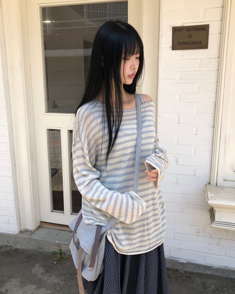 Natin Stripe Long-Sleeve Knit
