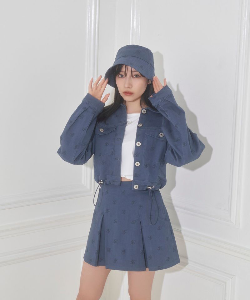 UNISEX 総柄ツイルバケハ