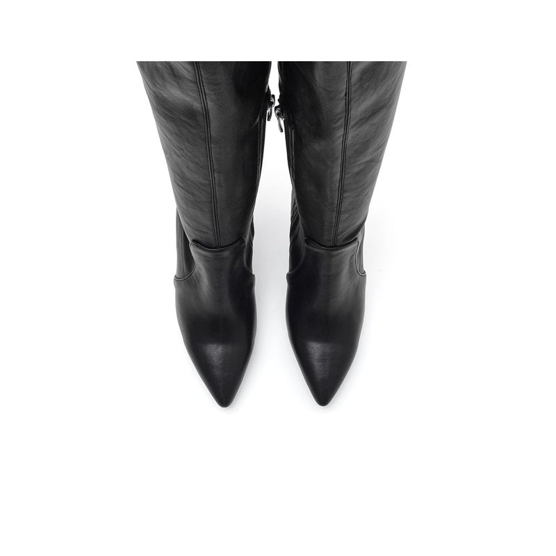 New Thigh High Boots Heel(Black)