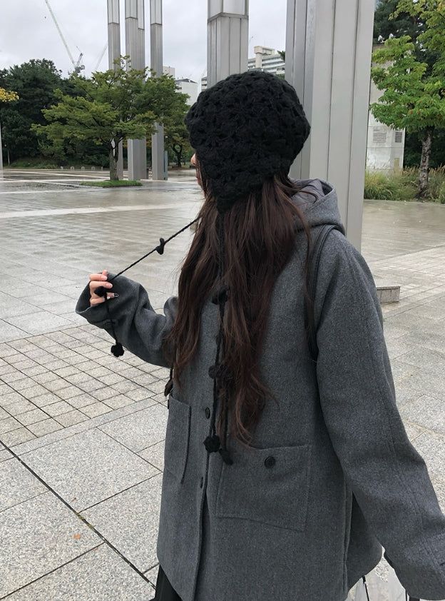 ボハフラワーニットボネットハット