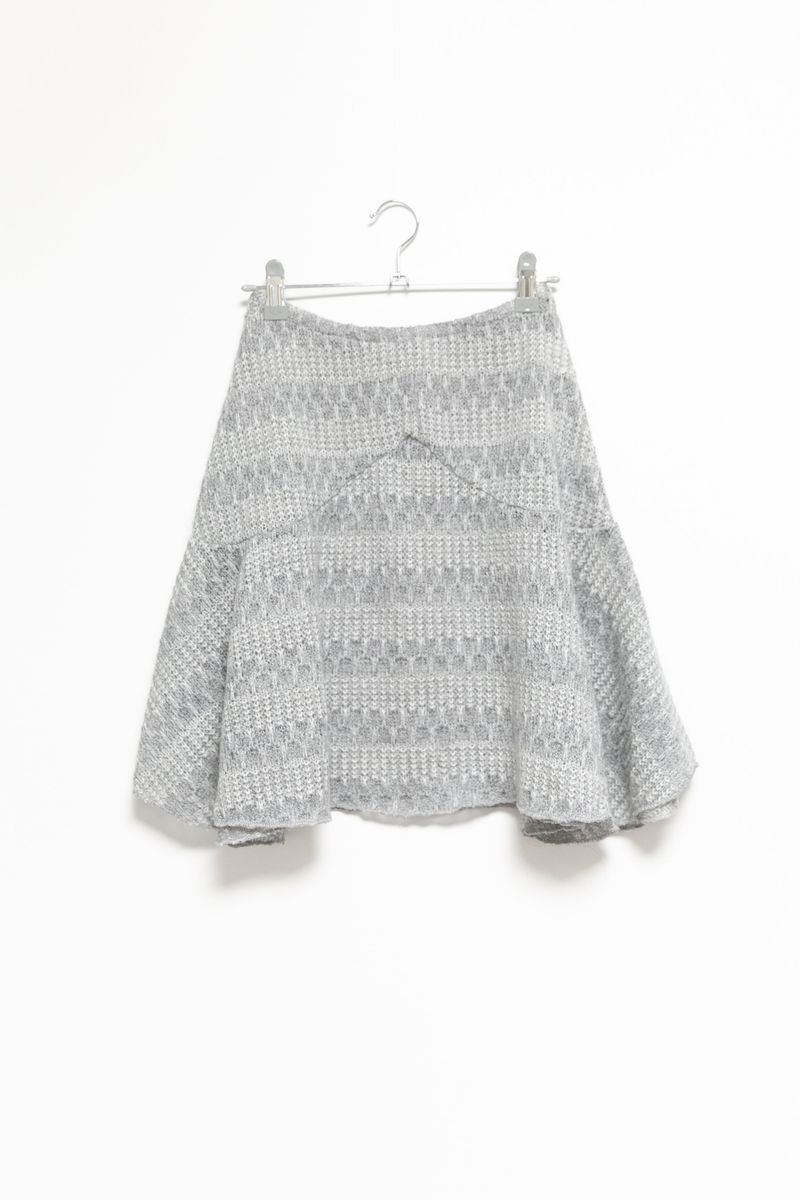 knit wool flare skirt(3colors)