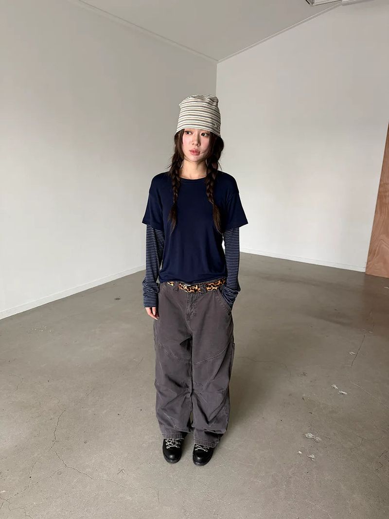 stripe layered T
