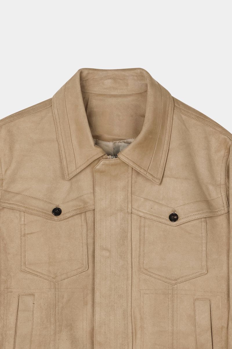 Western Collar Suede Jacket (No.849)