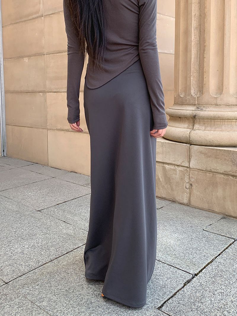 JERSEY LOOSE MAXI SKIRT (2C)