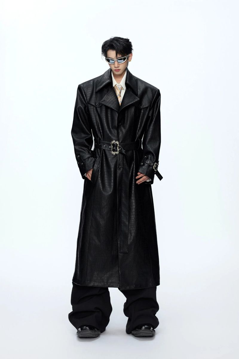 Argue Cultureの「Deconstructed Croc Print Leather Trench（Jackets/Outerwear）」