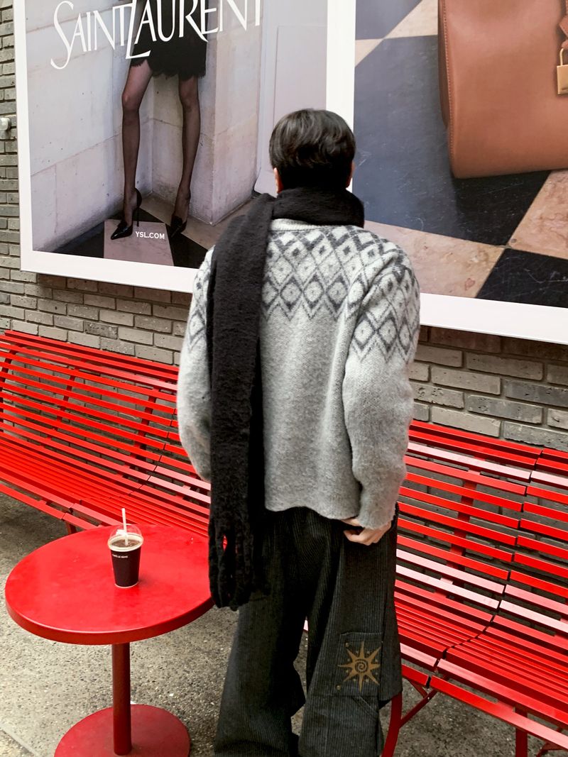 Is mohair Nordic cardigan