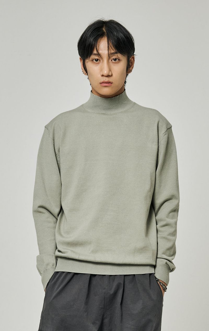 BASIC HALF POLA NECK KNIT