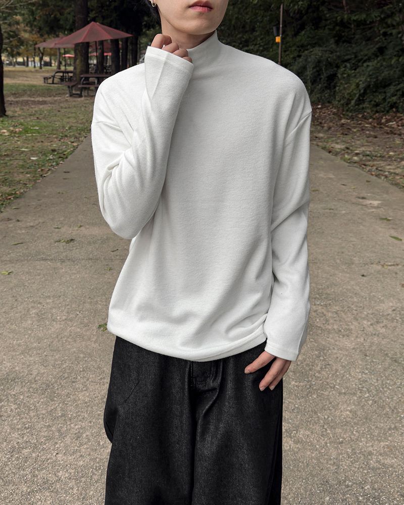 Shadow Fleece Warmer Half Neck T-Shirt