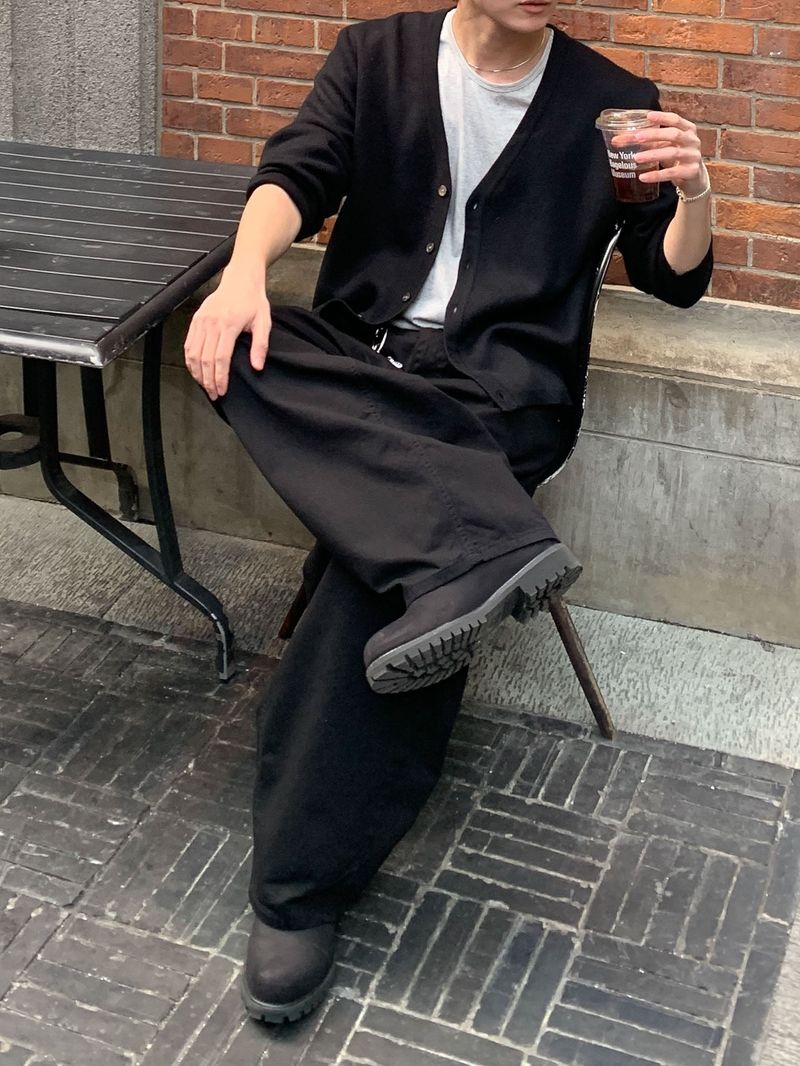 [Premium] Clean Wool Knit Cardigan