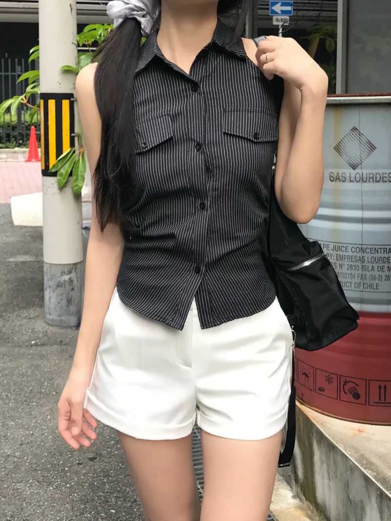 Ditto Roll-Up Half Slacks Shorts