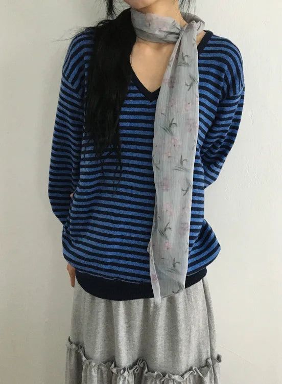 BAON（バオン）の「ジェスティック ヴィンテージ フラワー シフォン ロング スカーフ マフラー（ファッション小物）」