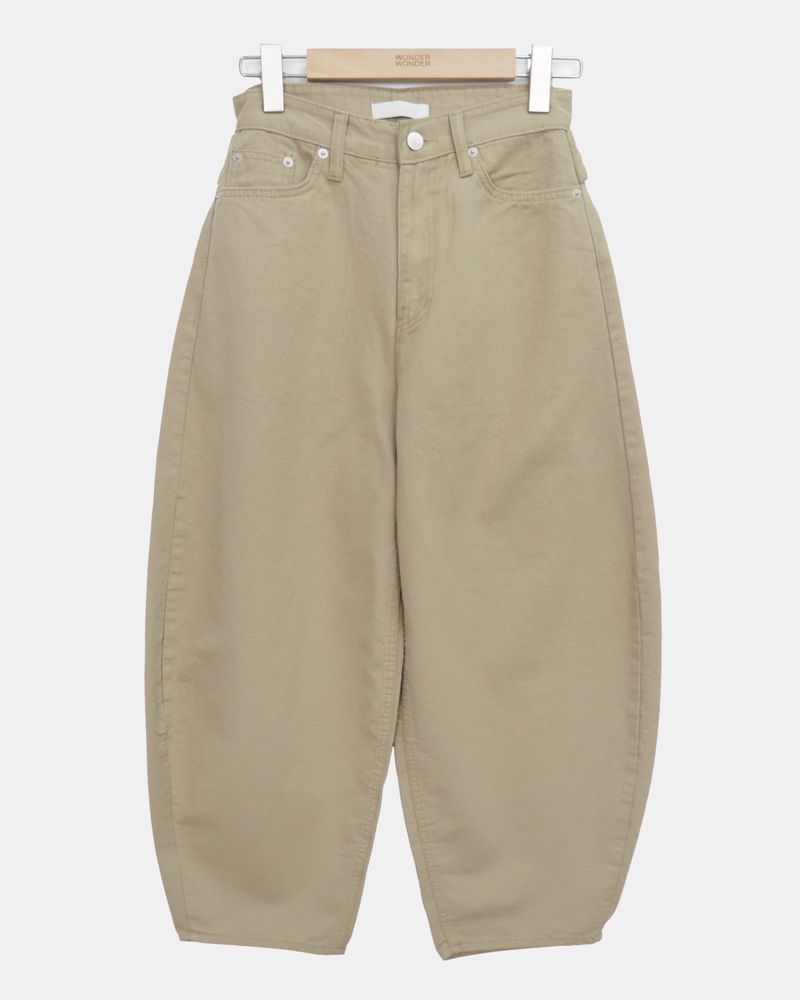 Habeun Back Corset Balloon Wide Pants