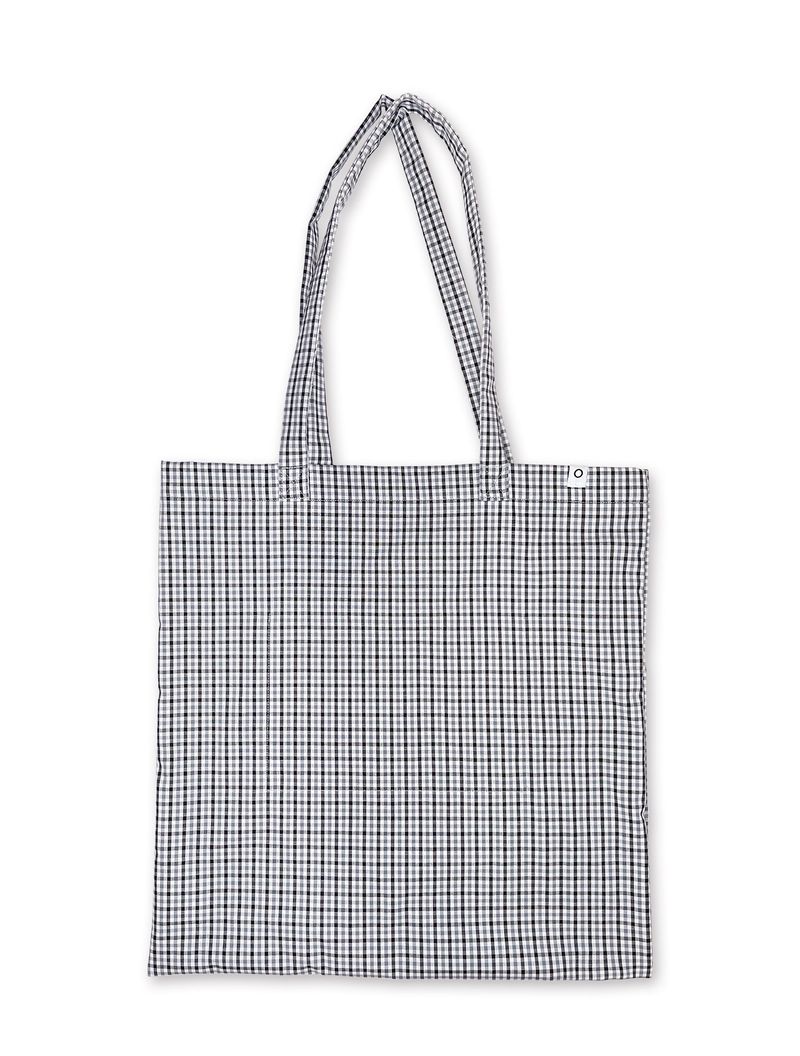 0 Applique Check Eco Bag / Black