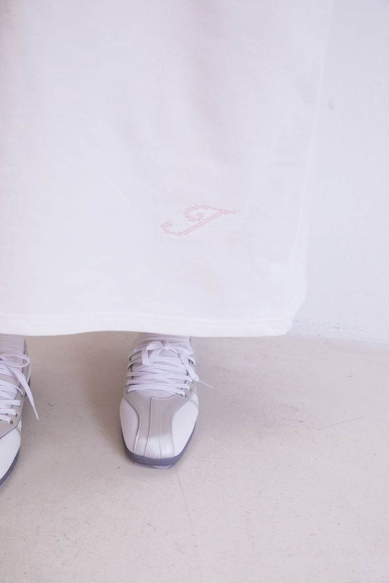 Lettering Classic Long Skirt (IVORY)