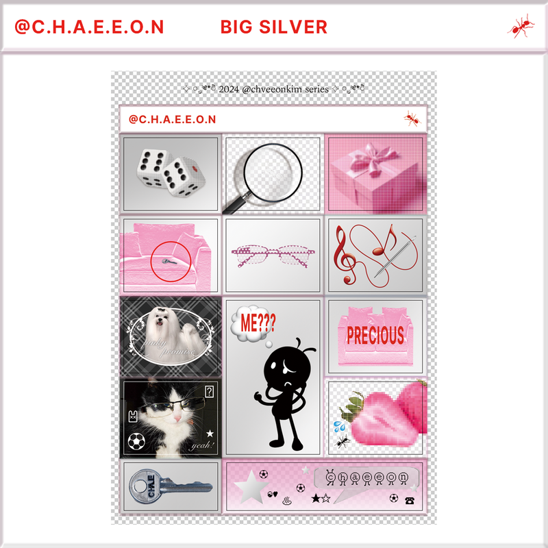23room（23ルーム）の「@c.h.a.e.e.o.n ビッグシルバーステッカー（スマホグッズ/小物）」