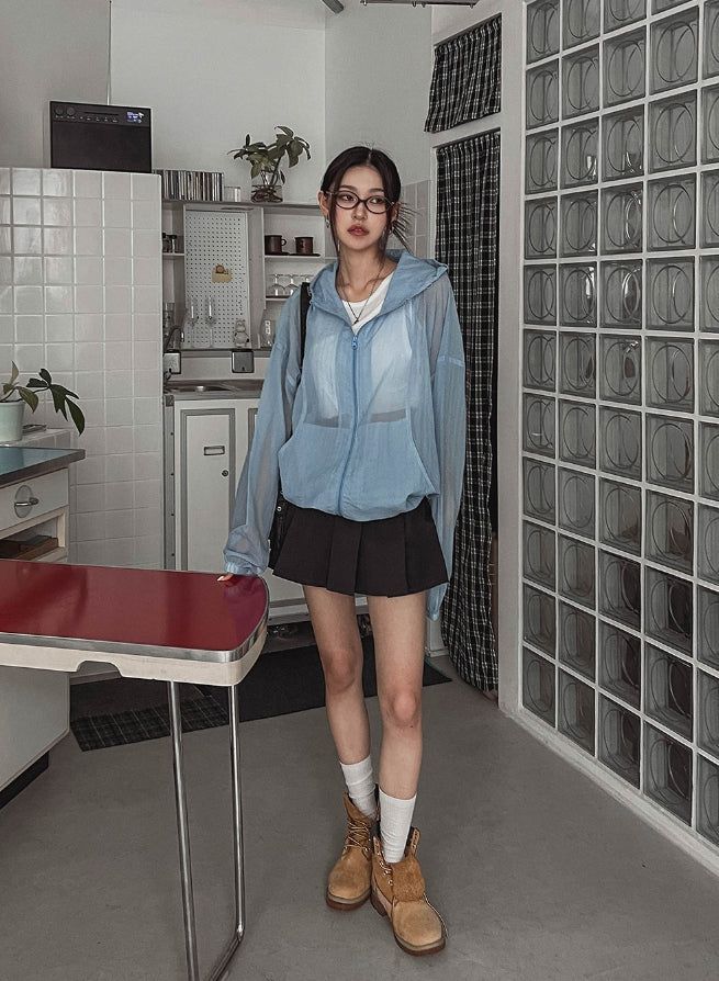 Tiba pleats mini skirt