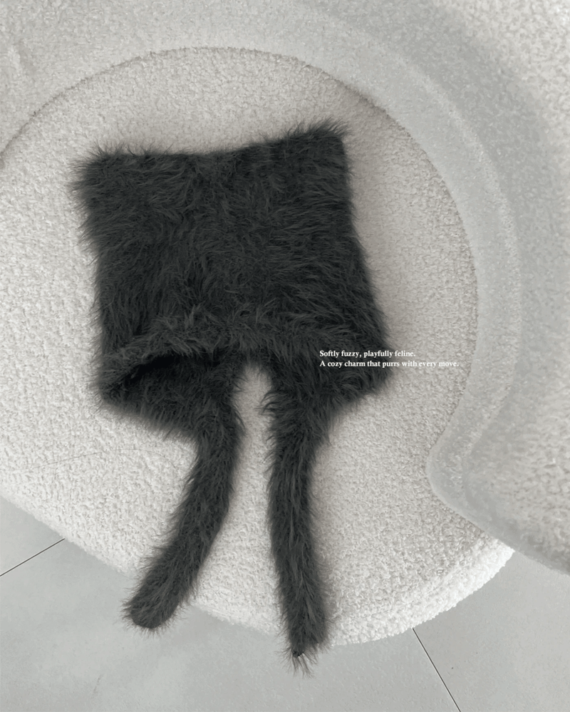 GUSTA（グスタ）の「Meow Angora Cat's Tail Knit Beanie（Hats）」