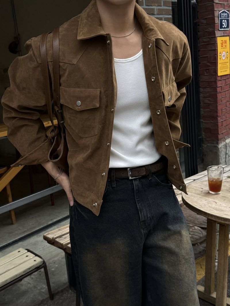 Tony western cropped suede jacket