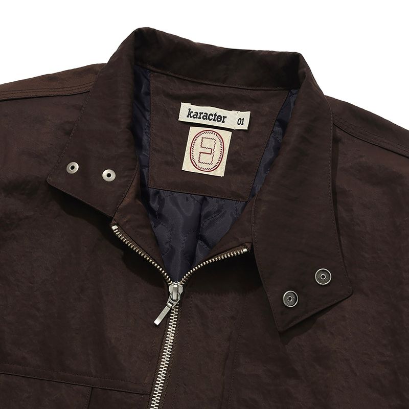 Harrington blouson jacket / Brown