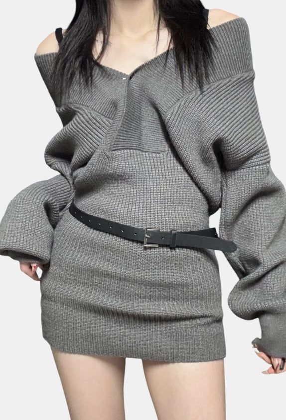 Coco Knit Belt One Piece