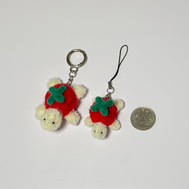 [made] pudding turtle keyring s size