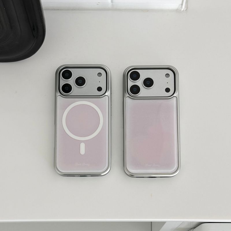 dust dusty（ダストダスティ）の「ピンクシルバーバンパーケース（スマホグッズ/小物）」