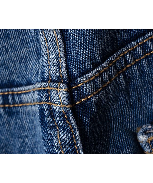 LB Denim Wide Bermuda Shorts (Deep Blue)