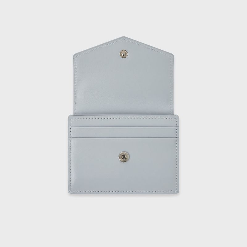 Sunlit Zipper Card Case (Mid Gray)
