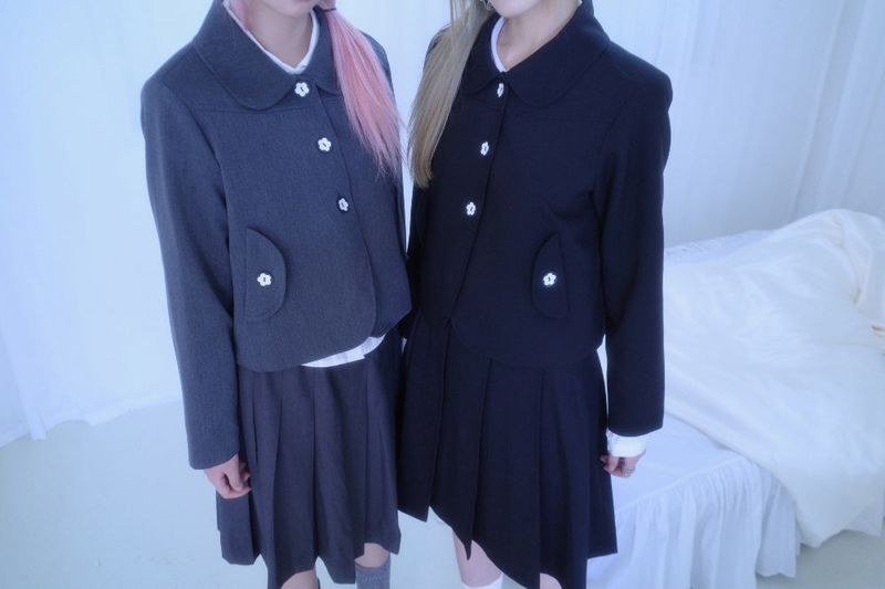 Mio flower button Jacket (2color)