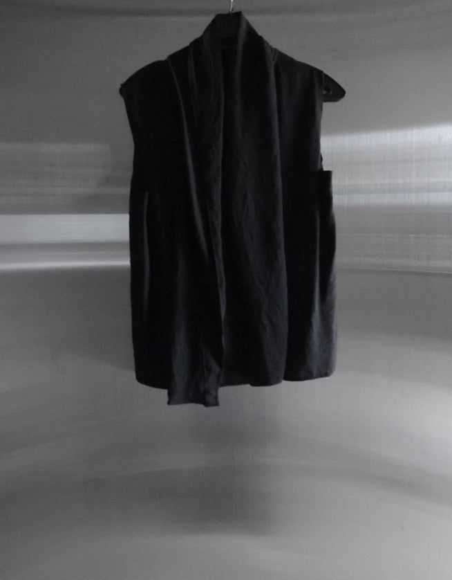 Raven Scarf Blouse Two-Piece Set