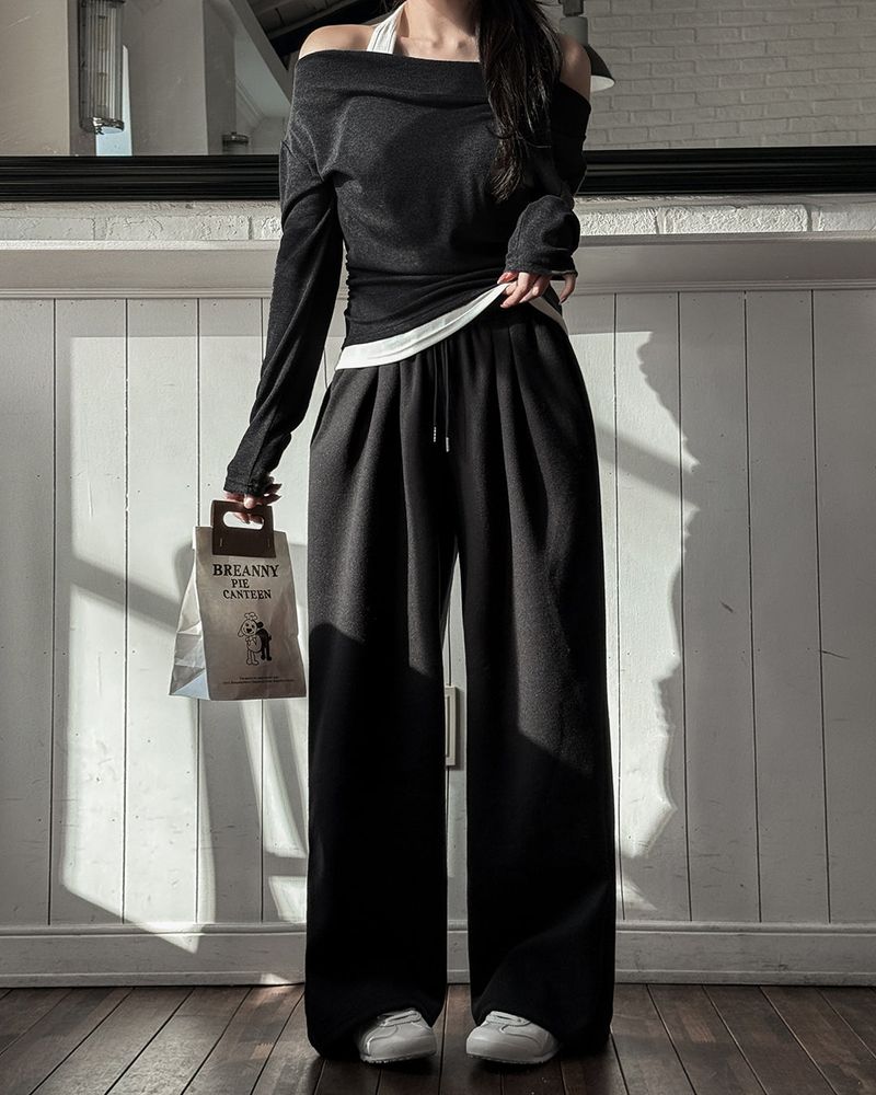 Linton pintuck banding pants