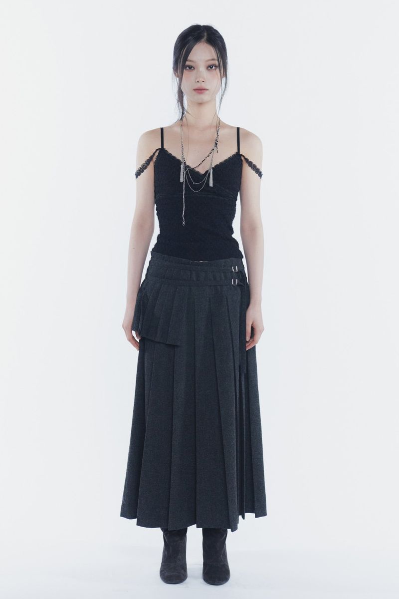 VERA LACE TOP black