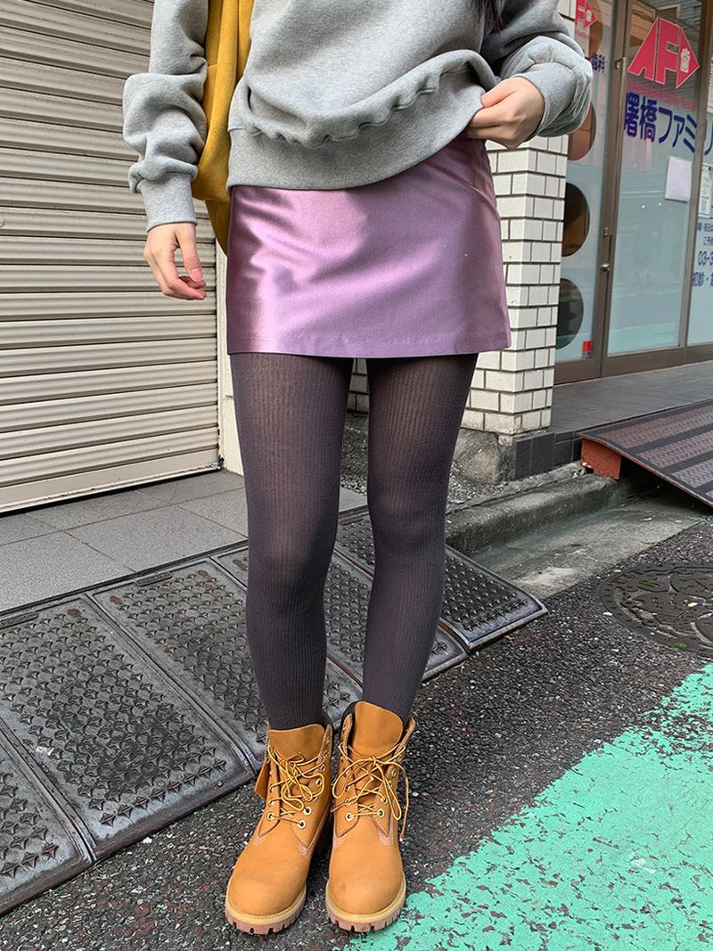 SATIN PEARL MINI SKIRT (3C)