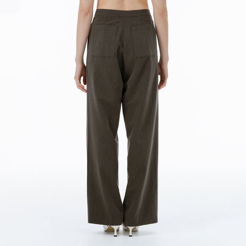 Soil stripe pants (charcoal)