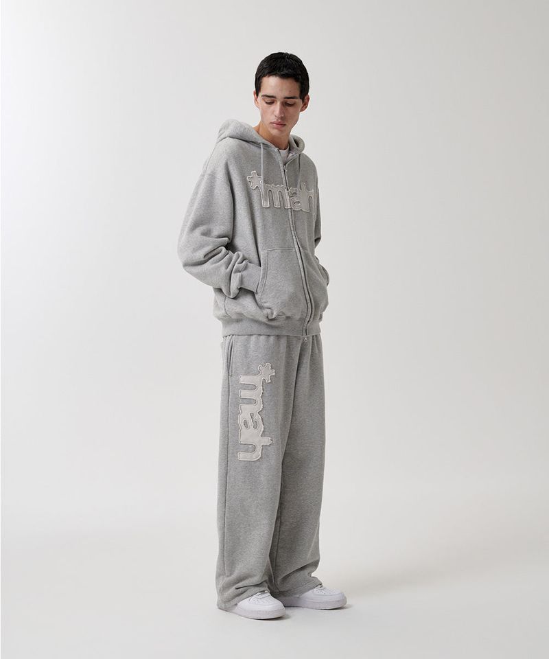 mah CUT OFF APPLIQUE SWEATPANT