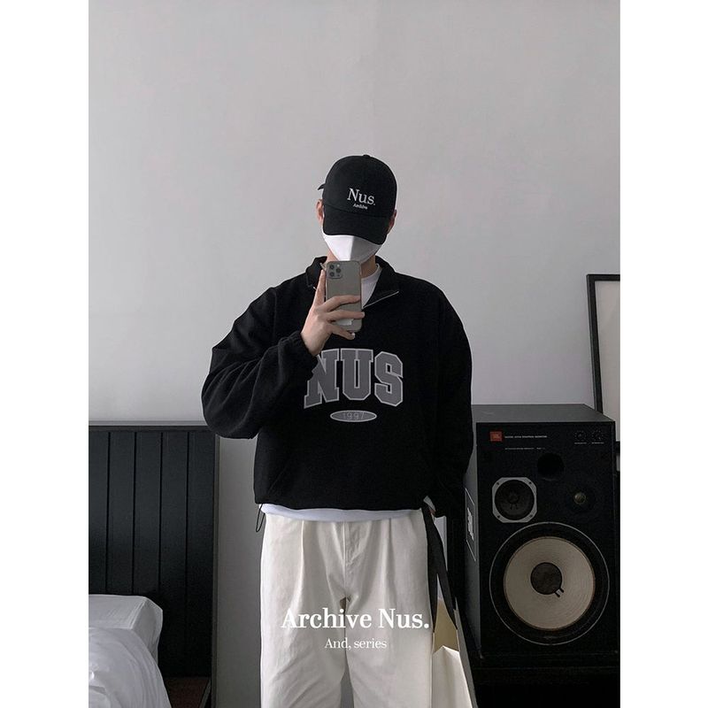 Huke x Nus. half zip-up