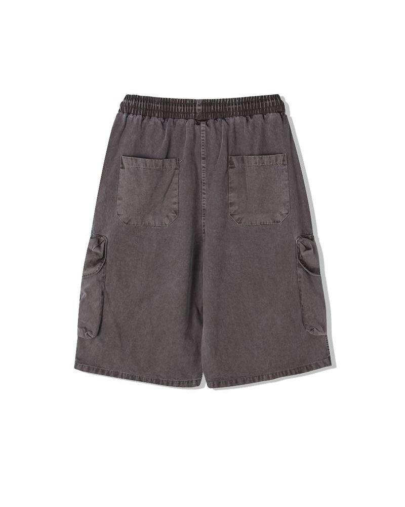 DROON Pigment Strap Cargo Bermuda