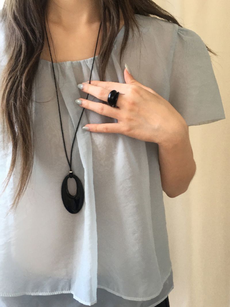 Pebble bold ring set
