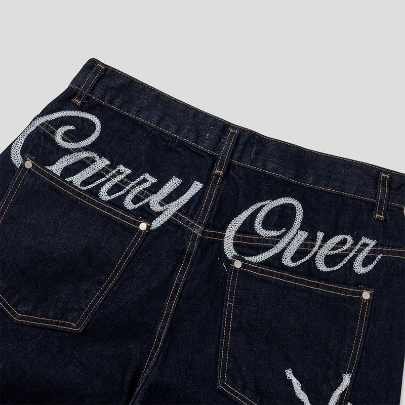 Felid handle denim pants -3C