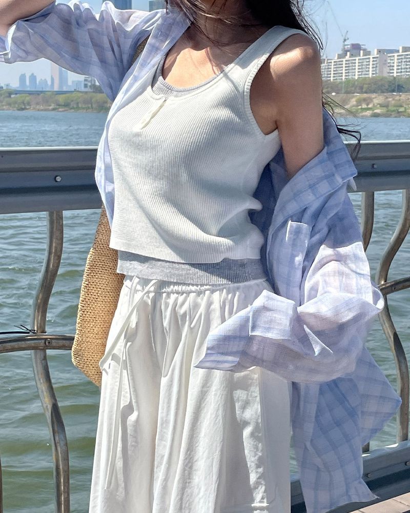  リフチェックシャツ