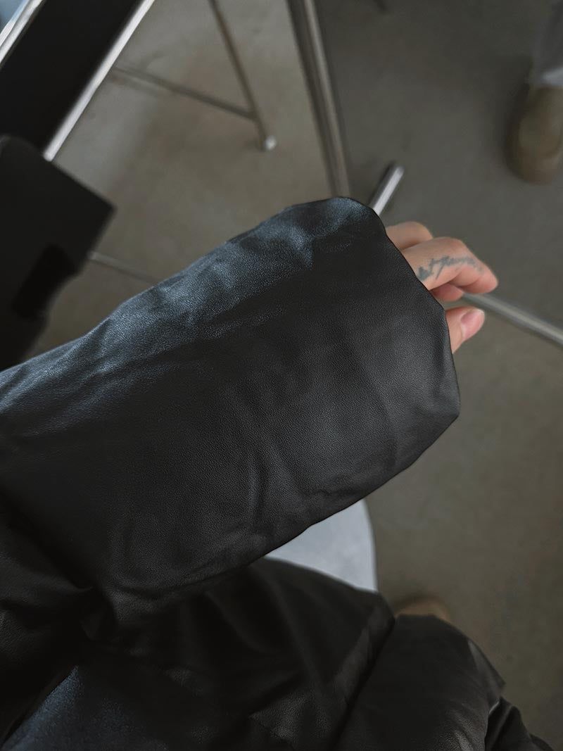 ASCLO Brooch Leather Padded Jumper